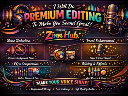 do premium editing to make you sound great