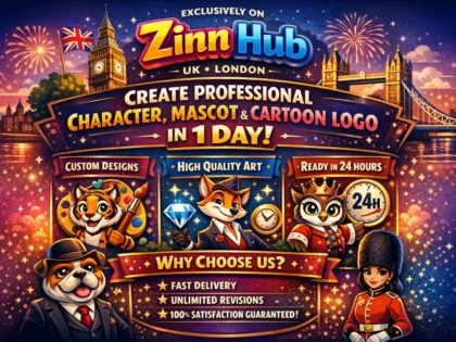 Create Professional Character, Mascot, Cartoon Logo In 1 Day 4 Create Professional Character