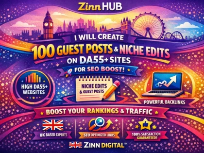 Create 100 Guest Post Backlinks And Niche Edits On Da55+ Sites For Seo Boost
