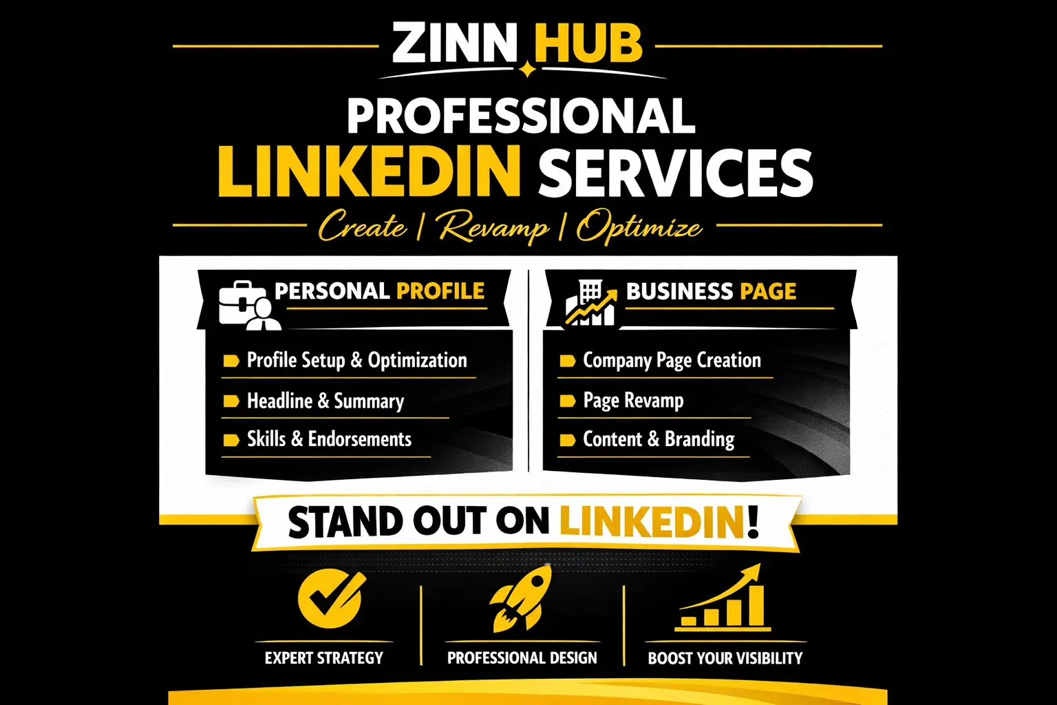 Do Linkedin Services To Create, Revamp, Or Optimize Profile And Business Page 1 Do Linkedin Services To Create