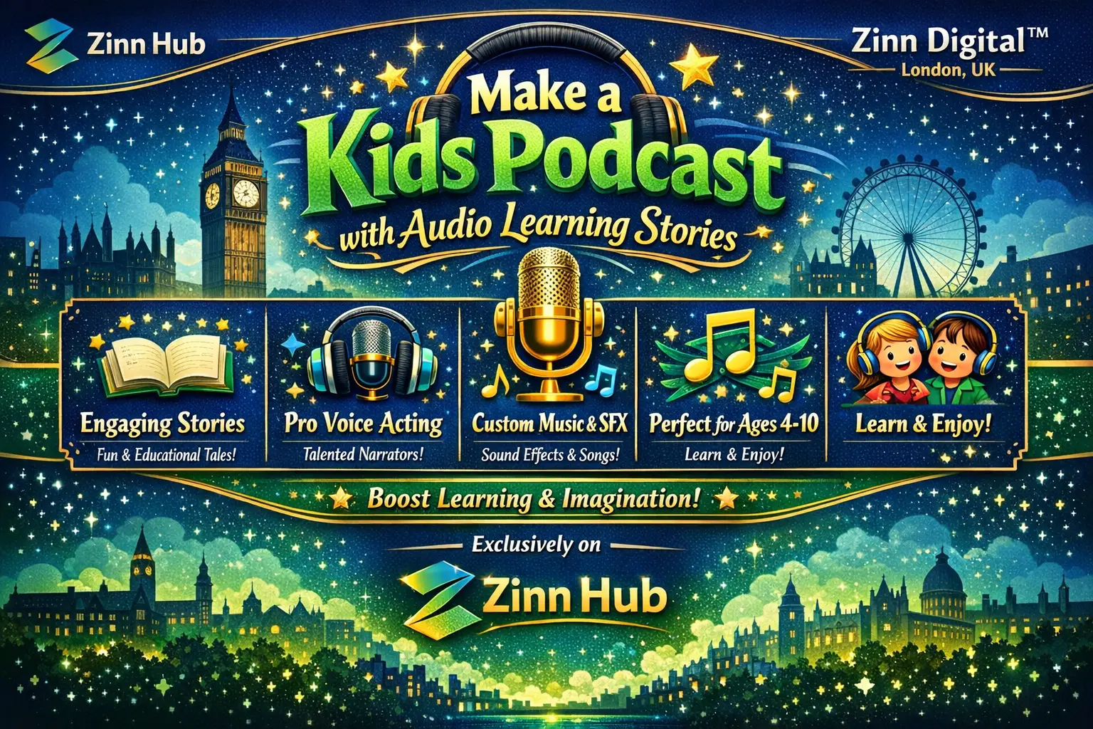 I Will Create A Kids Podcast Episode With Music, Voices &Amp; Artwork 1 Make A Kids Podcast With Audio Learning Stories