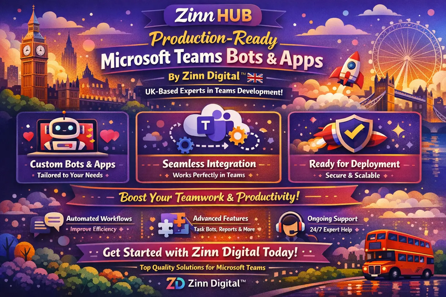 Create Production-Ready Microsoft Teams Bots And Apps With Zinn Digital ™ 1 Create Production-Ready Microsoft Teams Bots And Apps With Zinn Digital ™