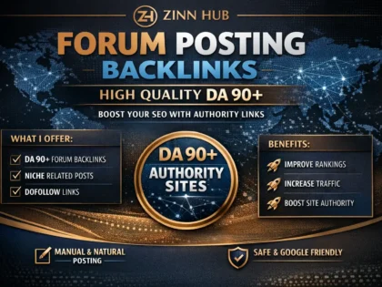 do forum posting backlinks high quality da 90 plus