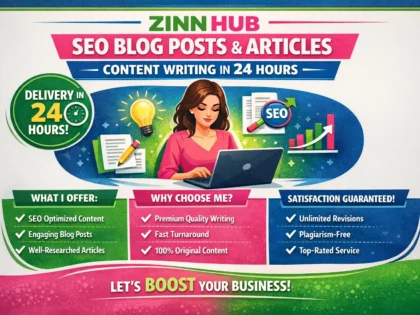 write SEO blog posts and articles and do content writing in 24 hours