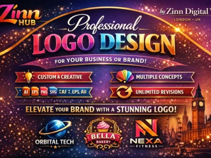 Professional logo design for your business or brand by Zinn Digital ™