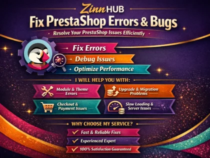 fix prestashop errors