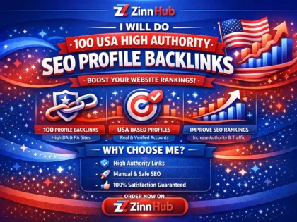 Do 100 Usa High Authority Seo Profile Backlinks Service