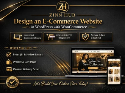 design an ecommerce website in wordpress with woocommerce