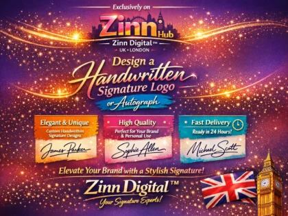 Design a Real Handwritten Signature Logo or Autograph