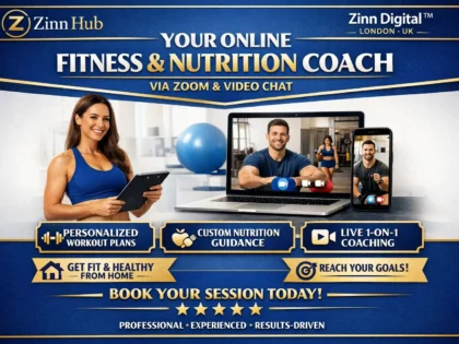 be your online fitness coach or online nutrition coach via zoom and video chat