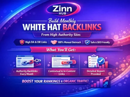 build monthly white hat backlinks from high authority sites