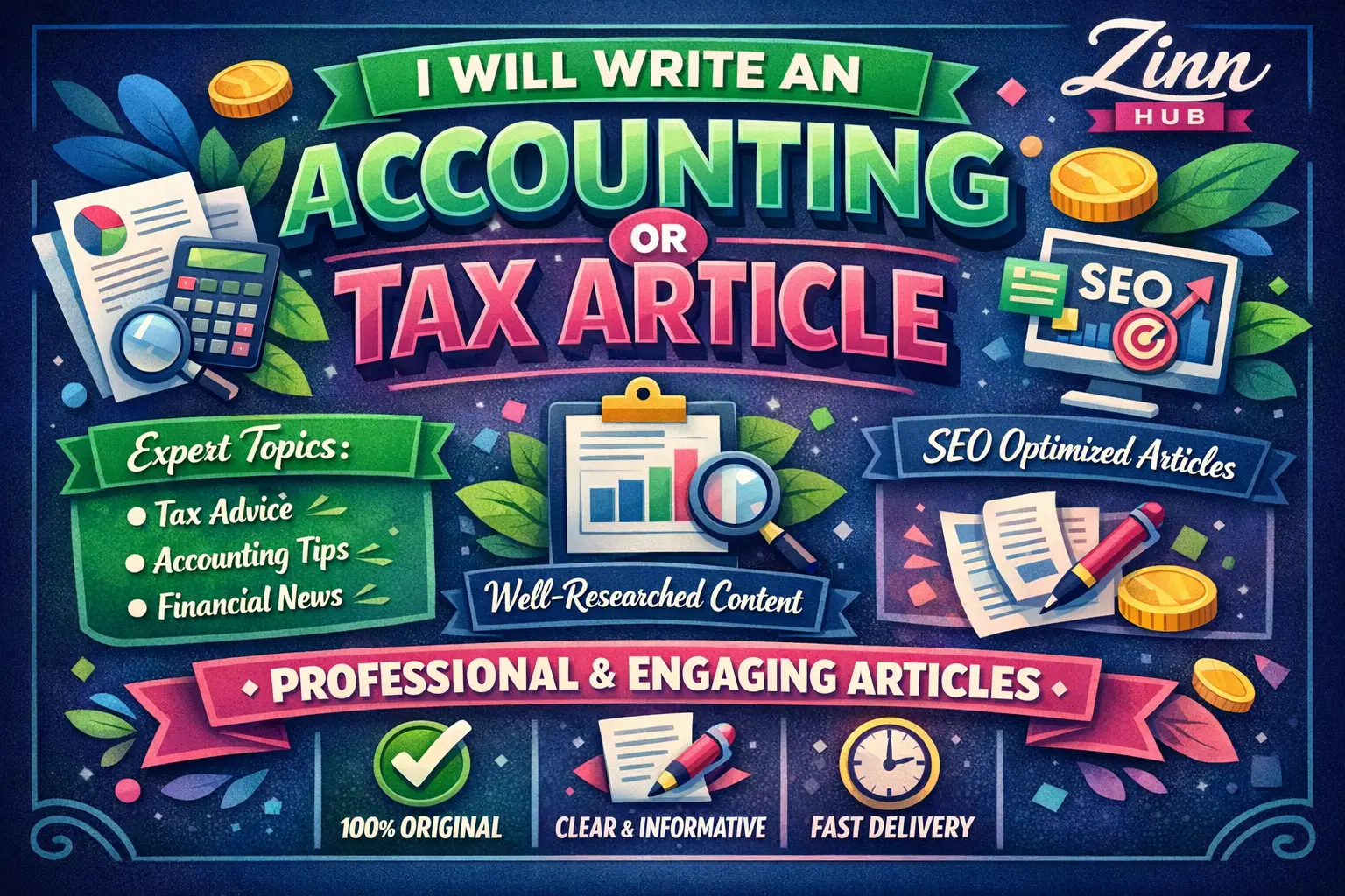 Write An Accounting Or Tax Article 1 Write An Accounting Or Tax Article