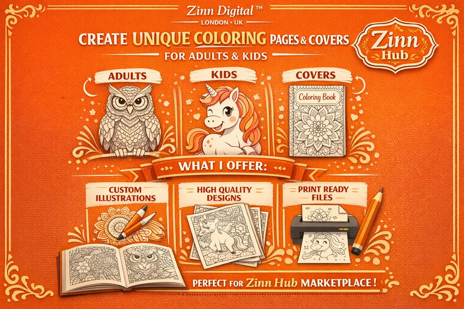 Create Unique Coloring Pages And Covers For Adults And Kids 1 Create Unique Coloring Pages And Covers For Adults And Kids