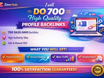 Do 700 High Quality Profile Backlinks