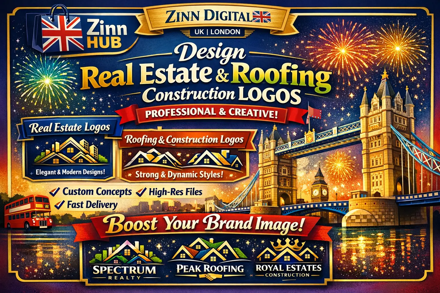 Design Real Estate, Roofing &Amp; Construction Logos - Zinn Digital ™ 2 Roofing &Amp; Construction Logos - Zinn Digital ™