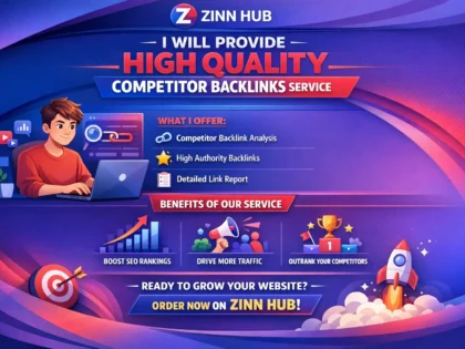 Provide High Quality Competitor Backlinks Service