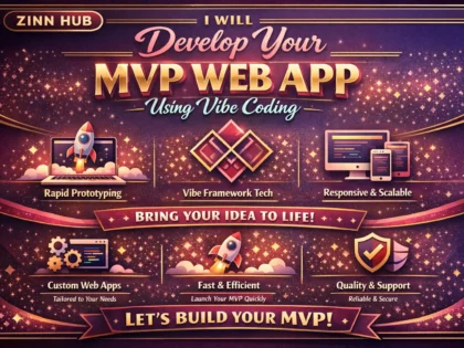 develop your mvp web app using vibe coding