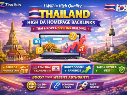 do high quality thailand high da homepage backlinks thai korea SEO link building