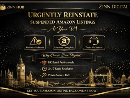 urgently reinstate suspended amazon listing violations as VA