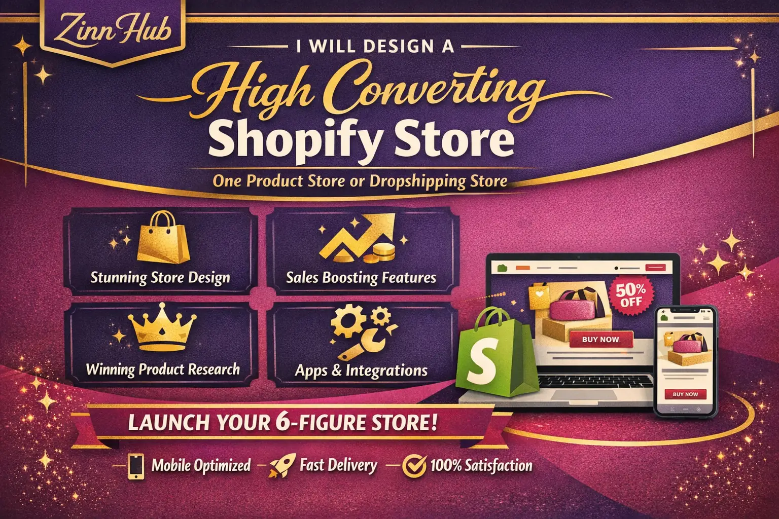 Design A High Converting One Product Shopify Store Or Shopify Dropshipping Store 1 Design A High Converting One Product Shopify Store Or Shopify Dropshipping Store