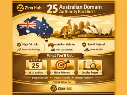 Create 25 Australian Domain Authority Backlinks