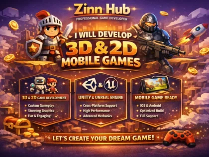 do mobile game development in 3d