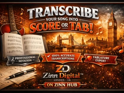 Transcribe Your Song Into Score Or Tab With Exceptional Accuracy