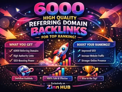 create 6000 high quality referring domain backlinks for top ranking