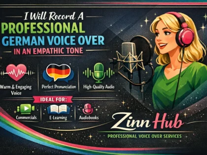 Record A Professional German Voice Over In An Empathic Tone