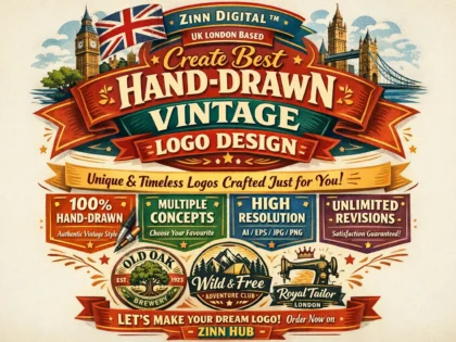 Create Best Hand-Drawn Vintage Logo Design