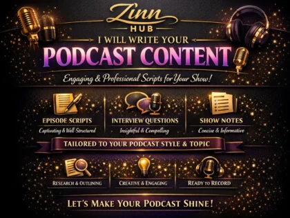 write your podcast content