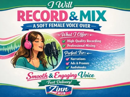 record and mix a voice over in a soft