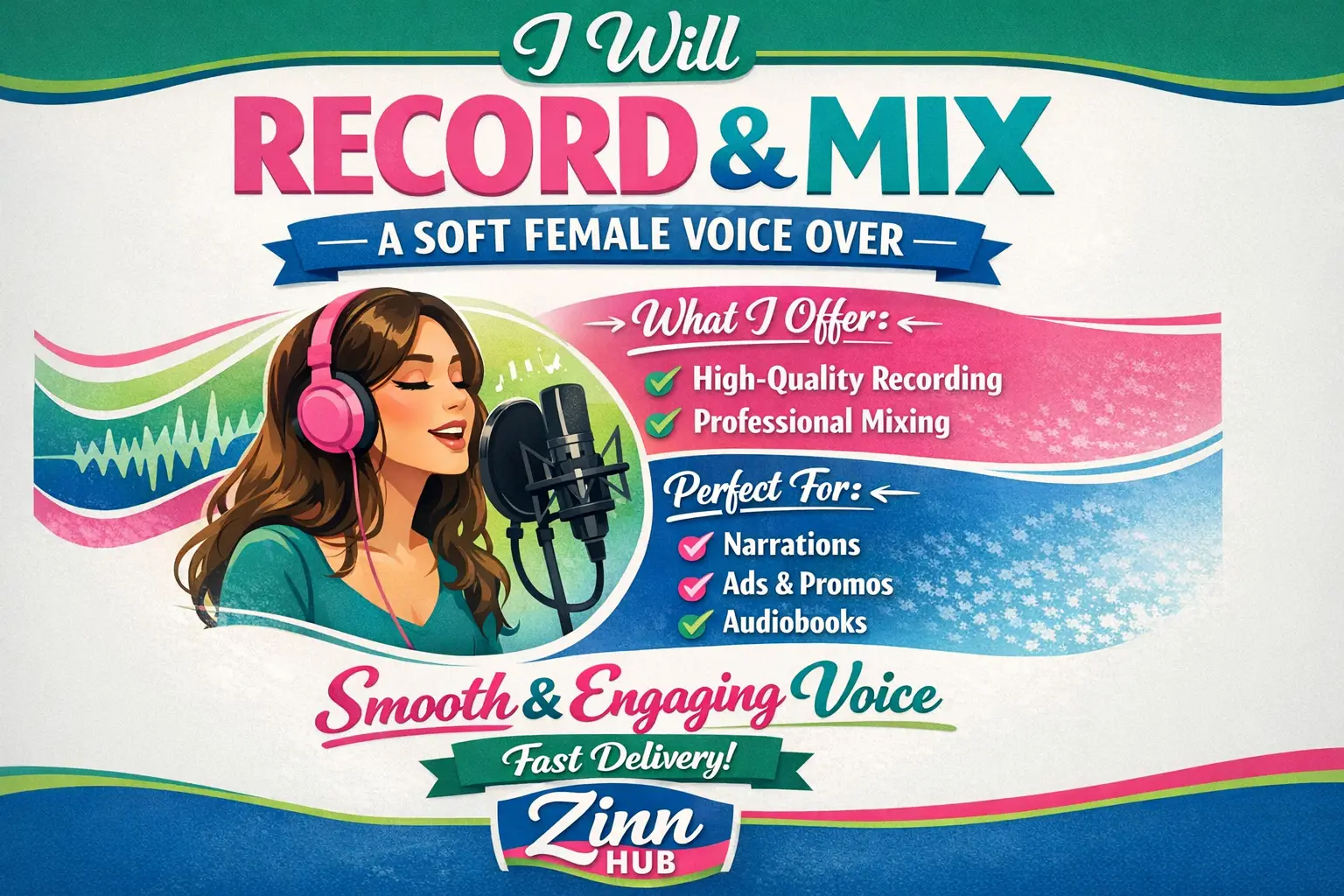 Record And Mix A Voice Over In A Soft, Female Voice 1 Record And Mix A Voice Over In A Soft