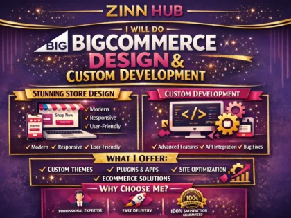 do bigcommerce design and custom development