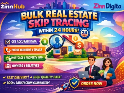 do bulk real estate skip tracing within 24 hours