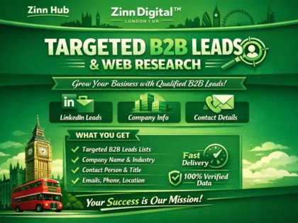 do targeted b2b leads and web research
