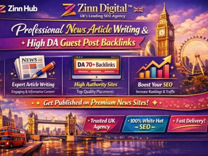 Professional news article writing and high DA guest post backlinks for SEO