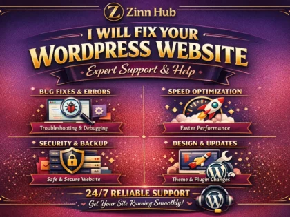 fix wordpress website by providing expert support and help