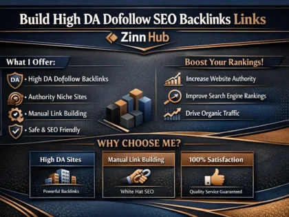build high da dofollow SEO backlinks links