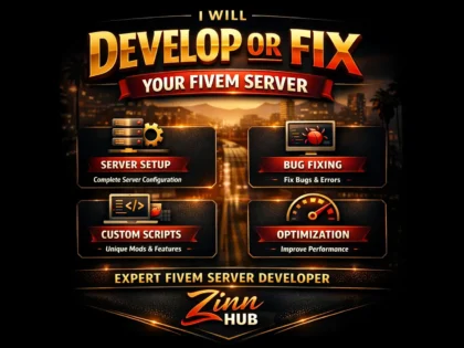develop or fix your fivem server