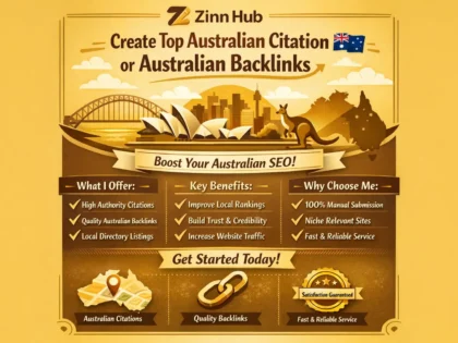 Create  Top Australian Citation Or Australian Backlinks