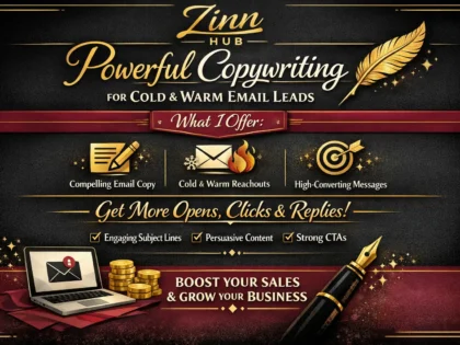 do powerful copywriting for cold and warm email leads