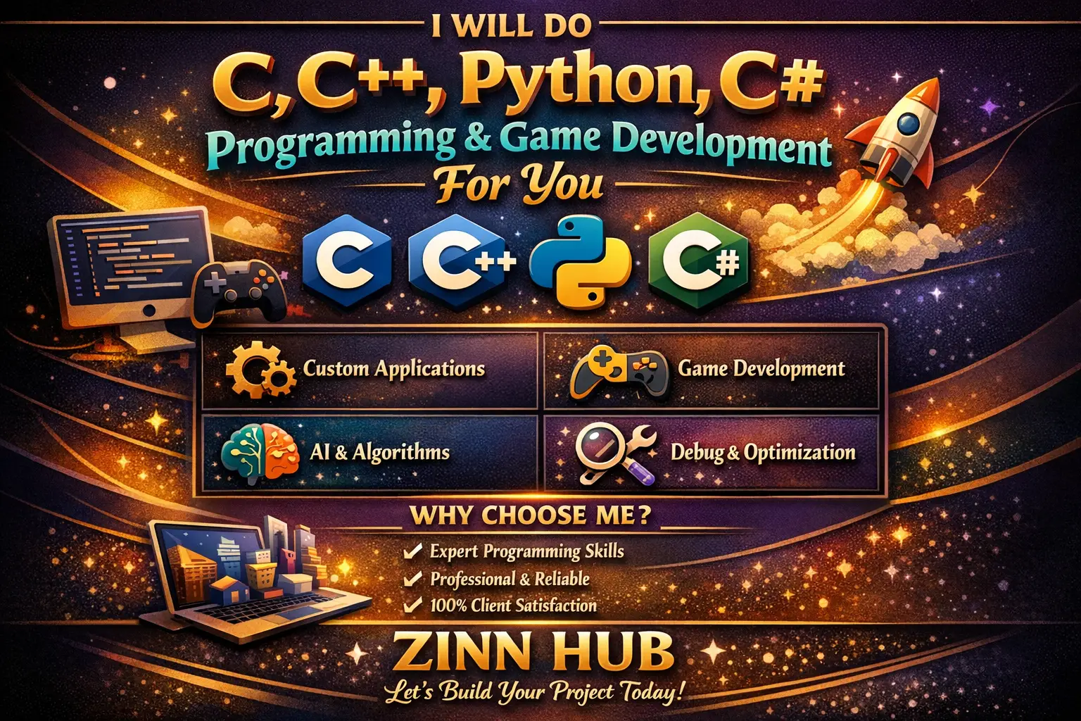 C Cpp Python C Sharp Programming And Game Development Project For You 1 C Cpp Python C Sharp Programming And Game Development Project For You