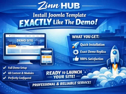 Install A Joomla Template Exactly As Demo