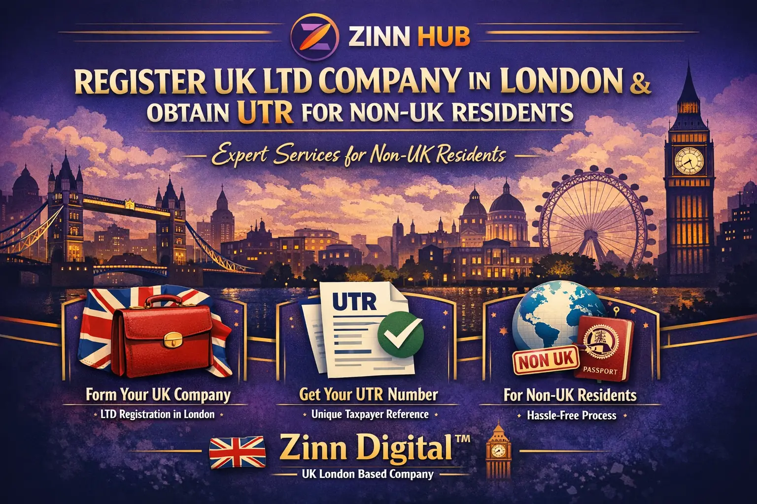 Register Uk Ltd Company In London &Amp; Obtain Utr For Non-Uk Residents 1 Register Uk Ltd Company In London &Amp; Obtain Utr For Non-Uk Residents