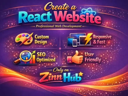 create a react website