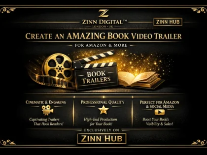 create an amazing book video trailer for amazon and more