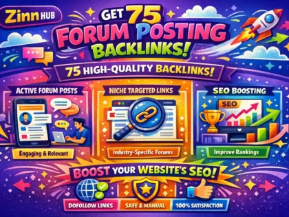 Do Provide 75 High Quality Forum Posting Backlinks