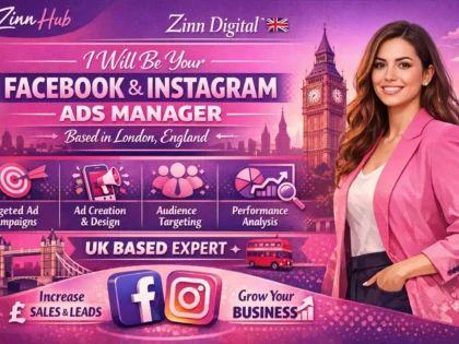 Be Your Facebook And Instagram Ads Manager Based In London