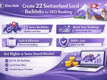 create 22 switzerland local backlinks for SEO ranking